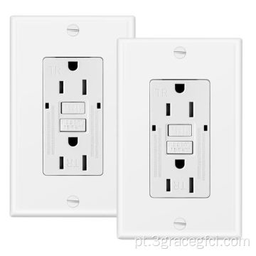 American Smart Auto-teste GFCI Wall Outlet Receptáculo